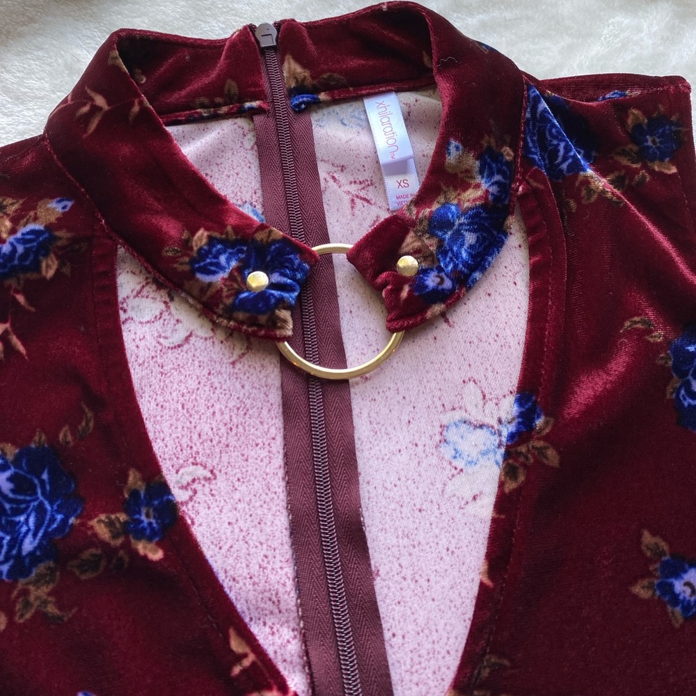 DONATED NWT Velvet Dress - Picture 4 of 6